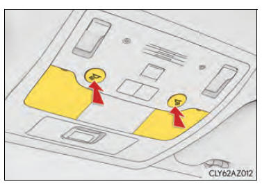 Gebruik van de interieurverlichting