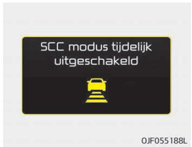 SCC modus tijdelijk uitgeschakeld