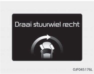 Draai stuurwiel recht