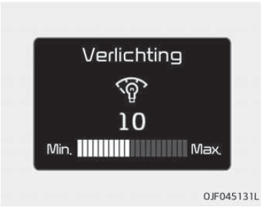 Verlichting instrumentenpaneel