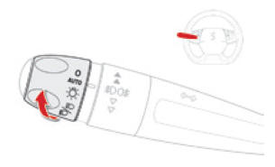 Ring voor de selectie van de stand van de hoofdverlichting