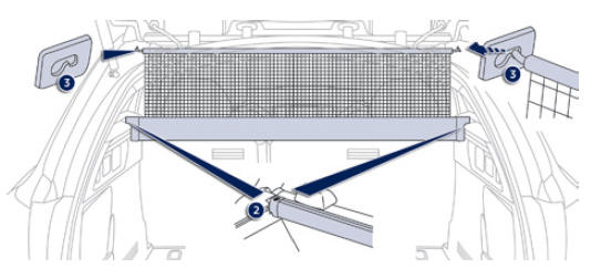 Bagagenet voor hoge belading (SW en RXH BlueHDi)